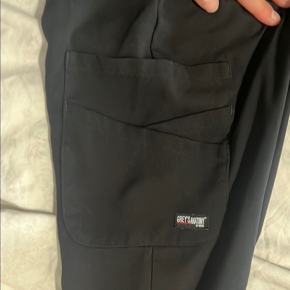 Women's Black Drawstring scrubs Pants - Picture 4 of 4